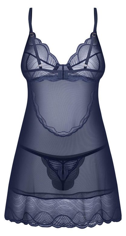 OBSESSIVE NIGHTLY BLUE KOSZULKA I STRINGI