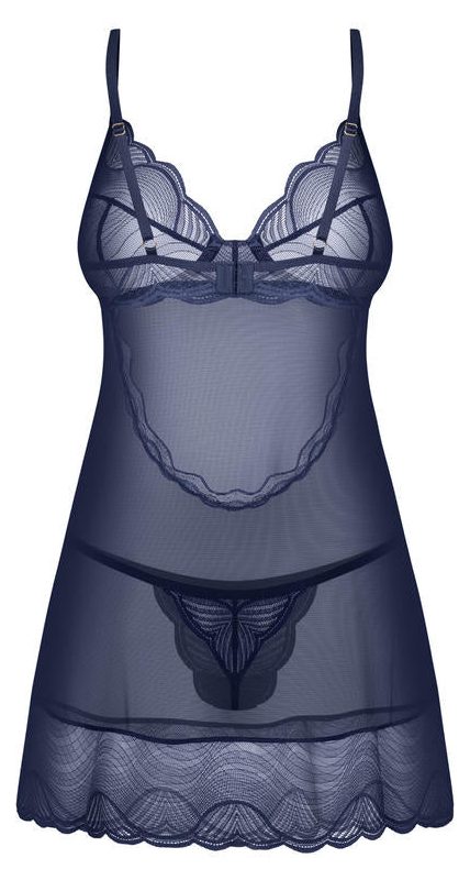 OBSESSIVE NIGHTLY BLUE KOSZULKA I STRINGI