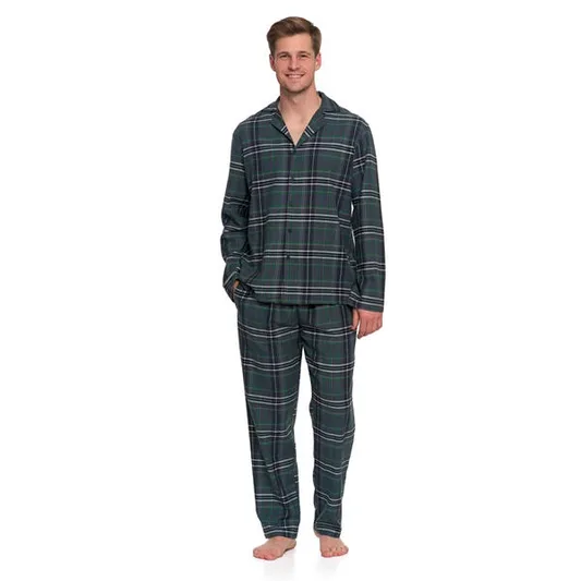 MORAJ PIŻAMA MĘSKA FLANELOWA Z DŁUGIM RĘKAWEM PDM6700-001 AW25/26