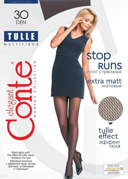 CONTE RAJSTOPY TULLE 30 DEN R.2-4