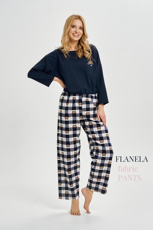 TARO 3441 PIŻAMA DAMSKA DŁUGA ASTRID S-XL KOLEKCJA AW25/26