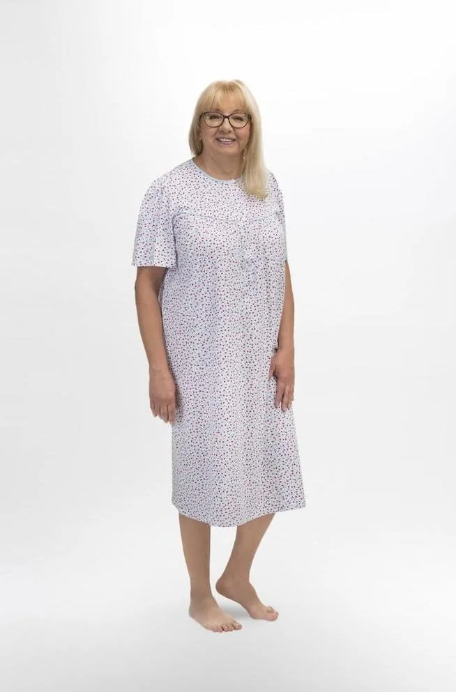 KOSZULA NOCNA DAMSKA BOGNA I 203 M-XXL KR/RĘKAW