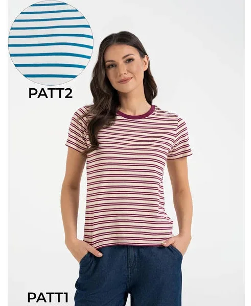 MORAJ T-SHIRT DAMSKI W PASKI BD1300-521