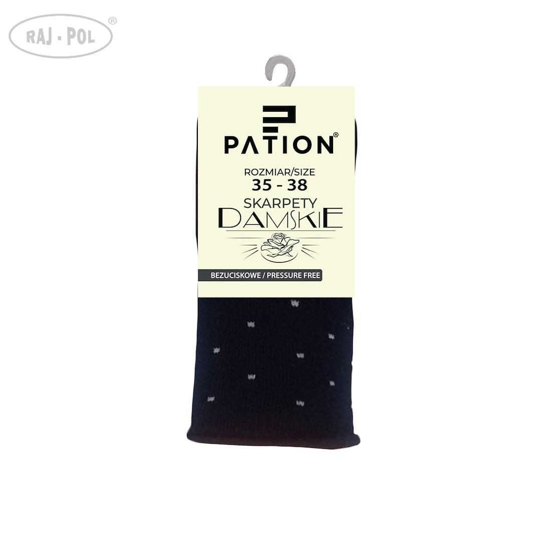 RAJ-POL SKARPETY DAMSKIE BEZUCISKOWE PATION D-2514B KROPKI 754274, 754281