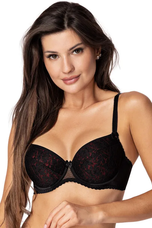 PARIPARI LAILA BRA PUSH-UP BLACK-RED BIG