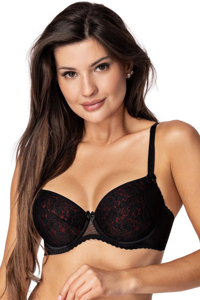 PARIPARI LAILA BRA PUSH-UP BLACK-RED BIG