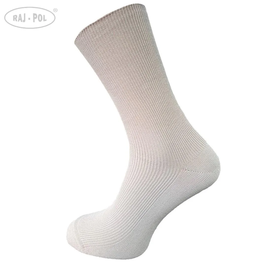 RAJ-POL SKARPETY BEZUCISKOWE BAWEŁNIANE COMFORT MEDYCZNE SZARE 799527