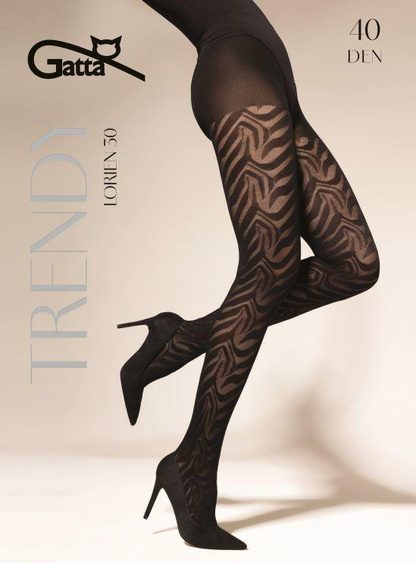 GATTA LORIEN 30, 31 - RAJSTOPY DAMSKIE WZORZYSTE 40 DEN - 000.198 - TRENDY AW26/27