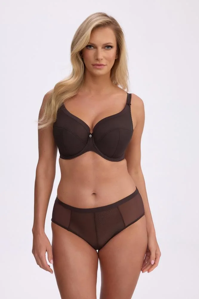 GAIA BIUSTONOSZ SEMI-SOFT SONIA 1058 MAXI BRĄZOWY