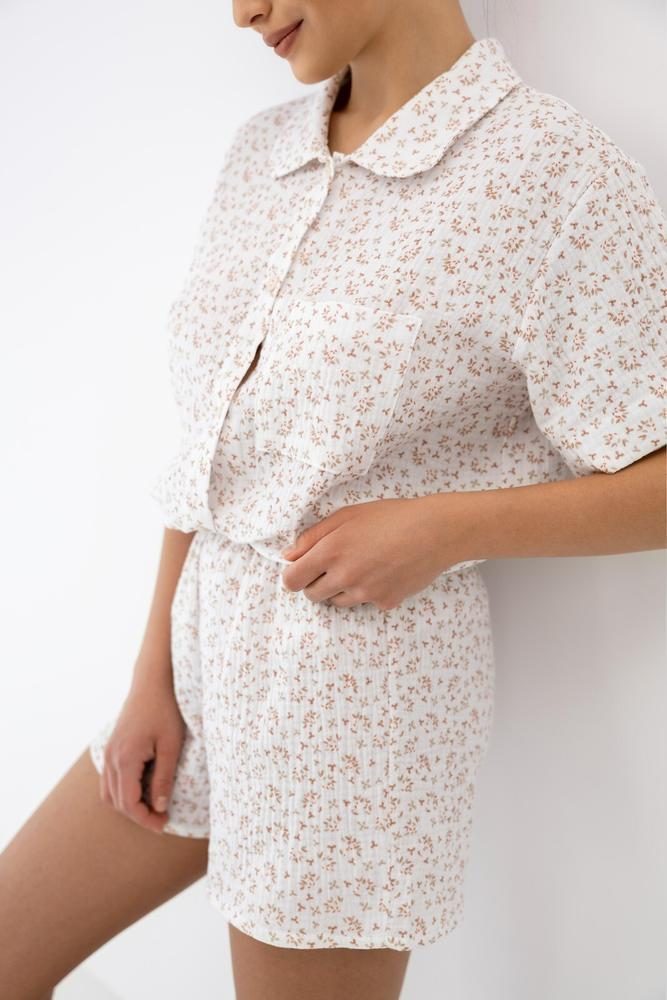 SENSIS PIŻAMA NAYLA KR/R S-XL ROZPINANA