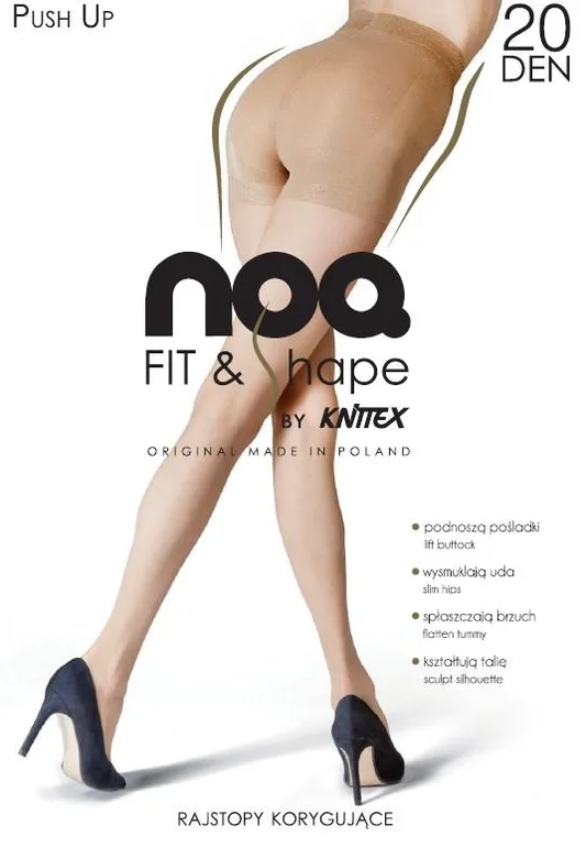 KNITTEX RAJSTOPY MODELUJĄCE SYLWETKĘ PUSH UP 20 DEN