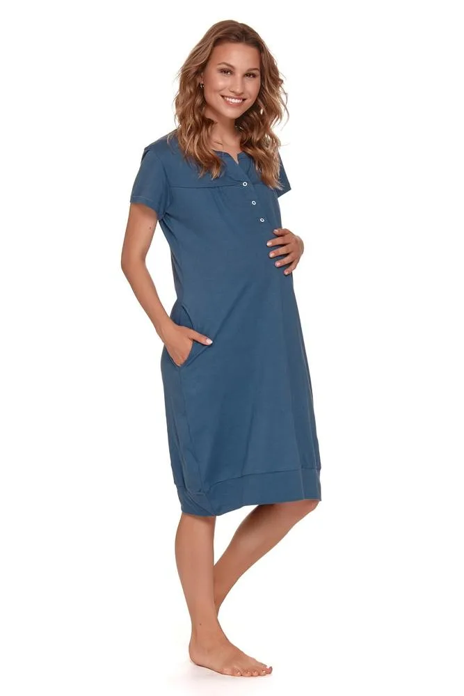 DOCTOR-NAP KOSZULA NOCNA DAMSKA TCB.4348 DEEP BLUE WL26