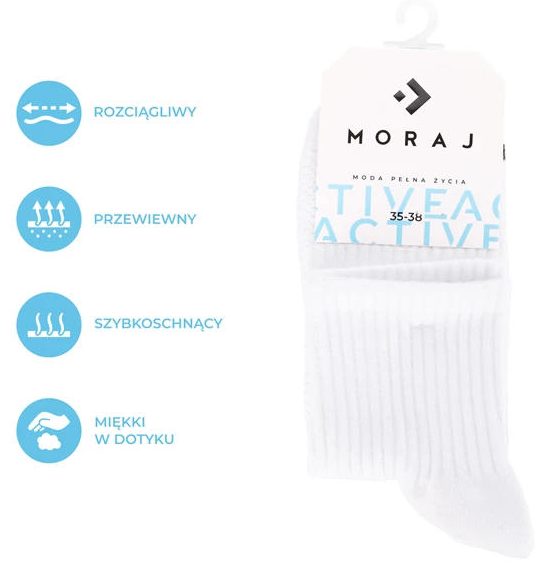 MORAJ SKARPETY SPORTOWE UNISEX ZA KOSTKĘ CSL200-149