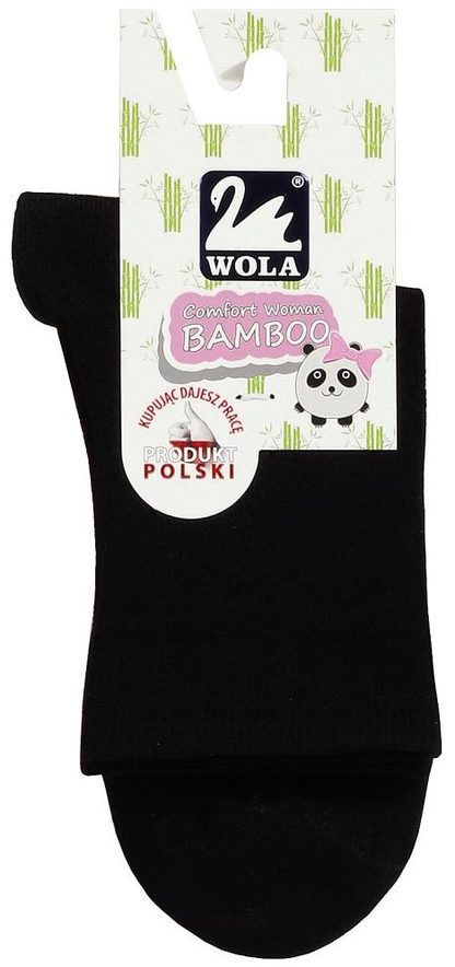 SKARPETKI DAMSKIE GŁADKIE Z BAMBOO - W84.028,  U84.028
