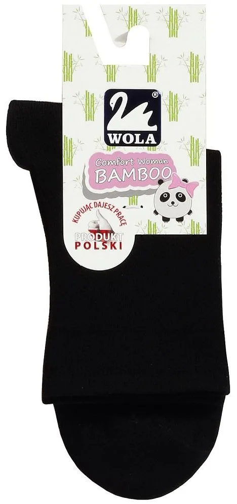 SKARPETKI DAMSKIE GŁADKIE Z BAMBOO - W84.028,  U84.028