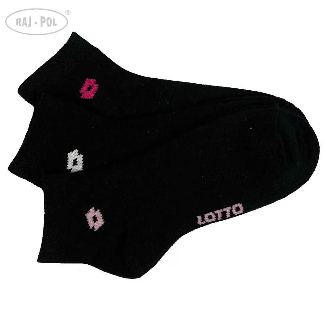 RAJ-POL SKARPETY DAMSKIE LOTTO CZARNE 3-PAK