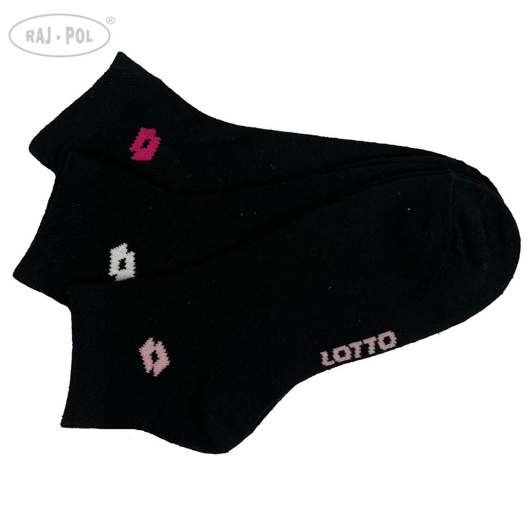 RAJ-POL SKARPETY DAMSKIE LOTTO CZARNE 3-PAK