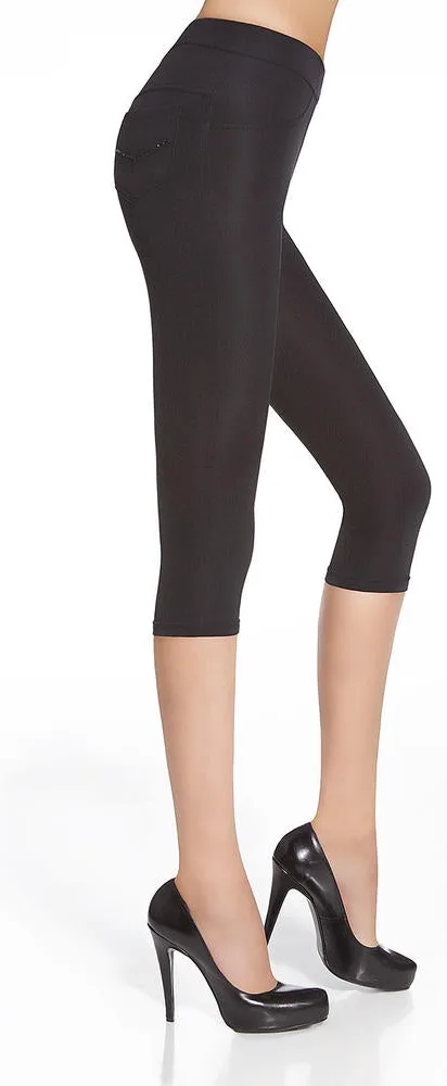 BAS BLEU - LEGGINSY DAMSKIE SANDRA SHORT 200 DEN - BB2020