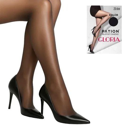 RAJ-POL RAJSTOPY PATION ELASTAN 20 DEN GLORIA - NERO 731169, 731176, 731183, 731190