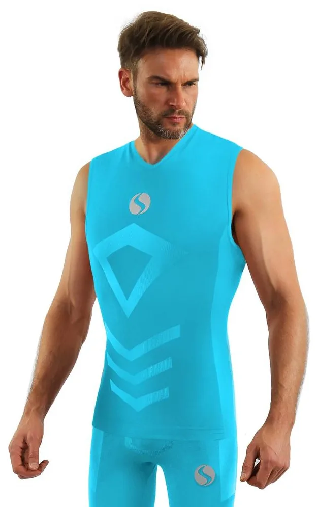 SESTO-SENSO MENS TANK TOP CL 38 - KOSZULKA TERMOAKTYWNA SZEROKIE RAMIĄCZKO