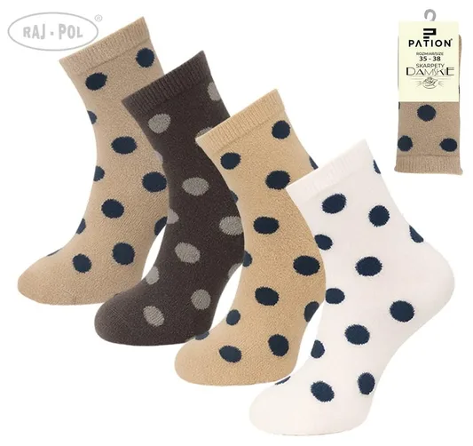 RAJ-POL SKARPETY DAMSKIE PATION D-2513Q KROPKI 754250, 754267