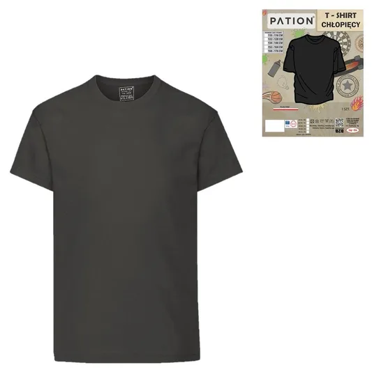 RAJ-POL T-SHIRT CHŁOPIĘCY PATION GRAFIT 732241, 732197, 732142, 732098, 732043