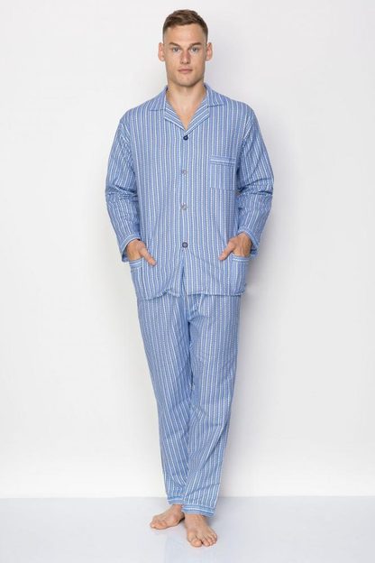 KUBA PIŻAMA MĘSKA FLANELA, ROZPINANA R.L-XXL