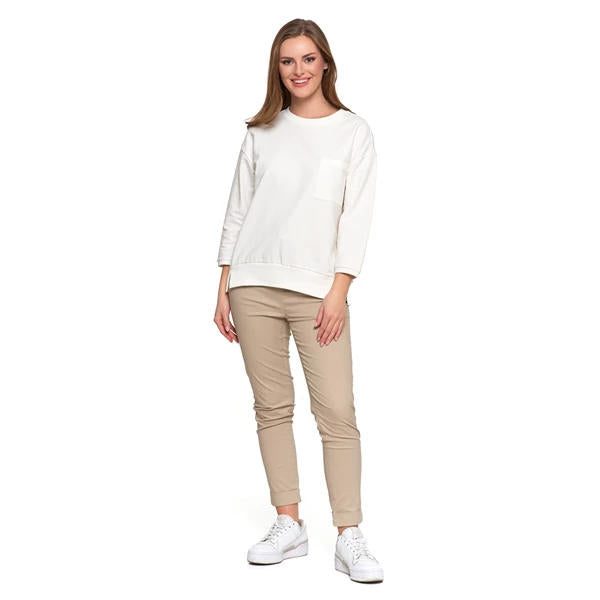 MORAJ BLUZA DAMSKA Z KIESZONKĄ O LUŹNYM KROJU OBD2500-005