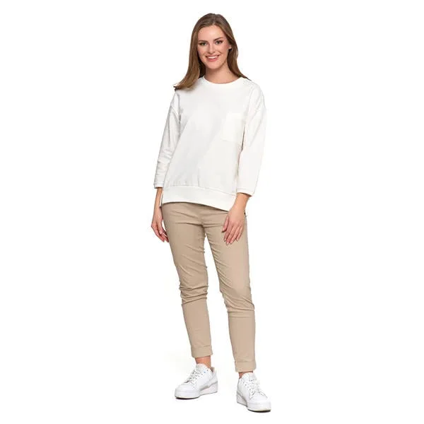 MORAJ BLUZA DAMSKA Z KIESZONKĄ O LUŹNYM KROJU OBD2500-005