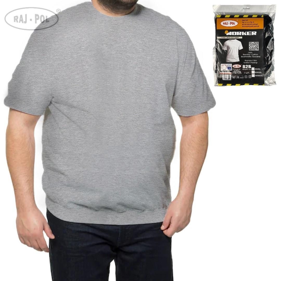 RAJ-POL T-SHIRT MĘSKI PLUS SIZE WORKER ART.725007