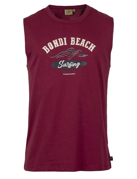 RAJ-POL ROADSIGN MĘSKI TANK TOP BONDY BEACH, BORDOWY  21-036151, 21-036152, 21-036153, 21-036154, 21-036155