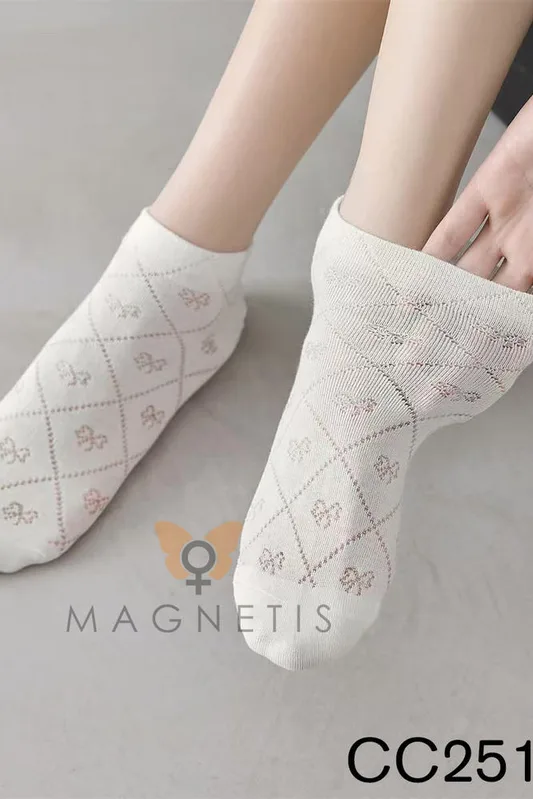 MAGNETIS SKARPETKA DAMSKA APLIKACJA CC-251102