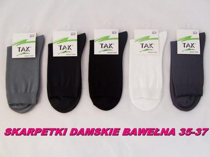 TAK SKARPETY BAWEŁNIANE MŁODZIEŻOWE - ostatnie sztuki
