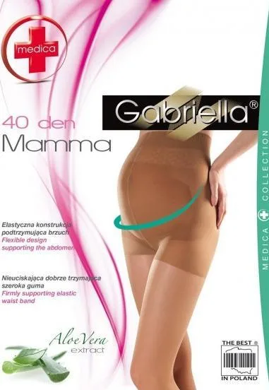 GABRIELLA RAJSTOPY CIĄŻOWE DAMSKIE MAMMA 40 DEN, GŁADKIE CODE 109