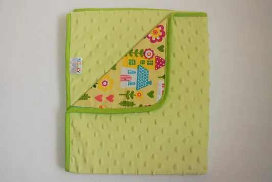 DUETBABY KOCYK PODWÓJNY MINKY + BAWEŁNA DRUK KOD 625