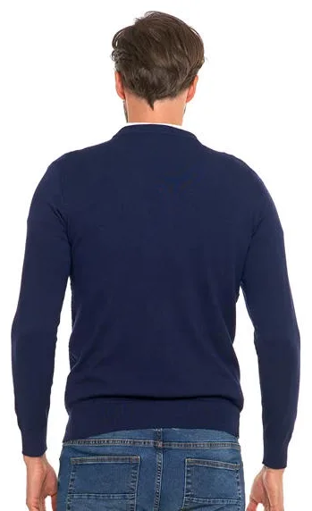 MORAJ MĘSKI SWETER KLASYCZNY Z WISKOZY ELEGANCKI OMS4500-004