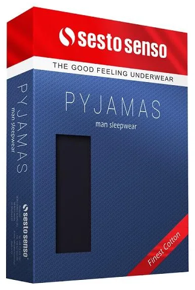 SESTO-SENSO PIŻAMA MĘSKA DŁUGA 07 JODEŁKA BAWEŁNIANA WZ07 P1155