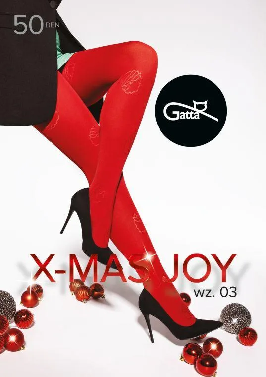 X-MAS JOY - RAJSTOPY WZORZYSTE 50 DE - 000.71Y