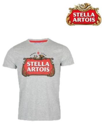 RAJ-POL T- SHIRT MĘSKI STELLA ARTOIS SZARY 117205, 117212, 117229, 117236, 117243
