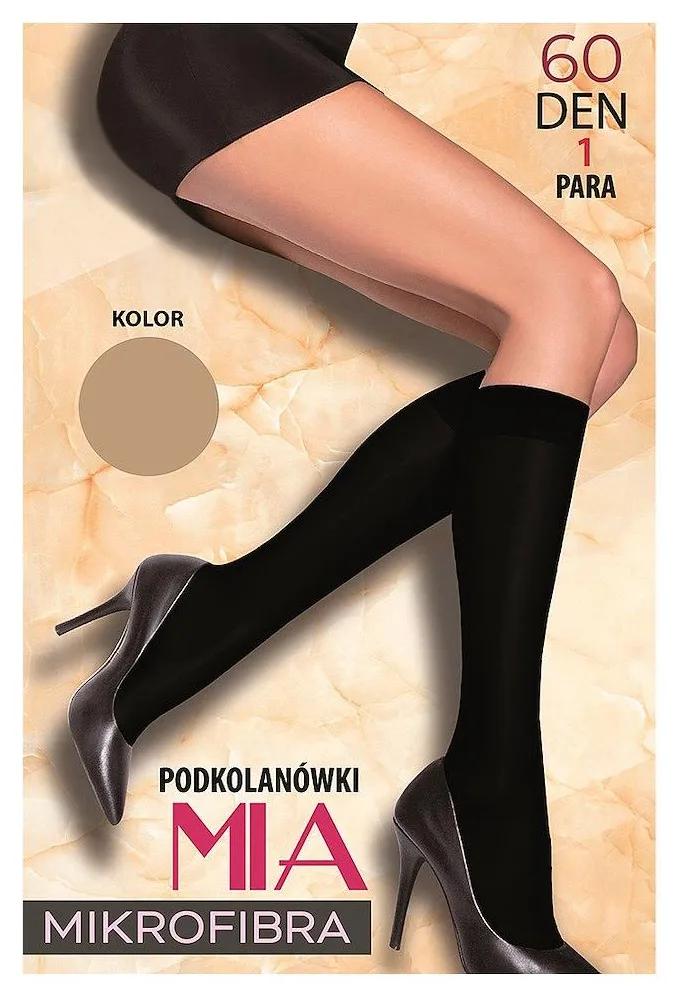 PODKOLANÓWKI MIA PATION MIKROFIBRA 60 DEN BEIGE 742486