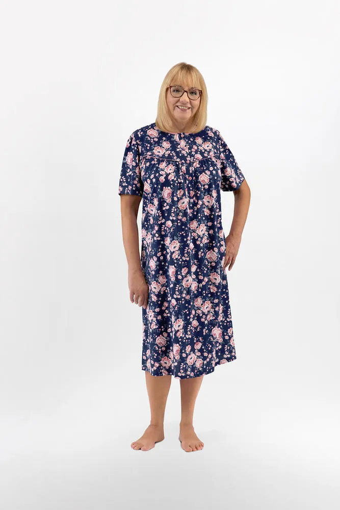 KOSZULA NOCNA DAMSKA BOGNA I 203 BIG 3XL-4XL KR/RĘKAW