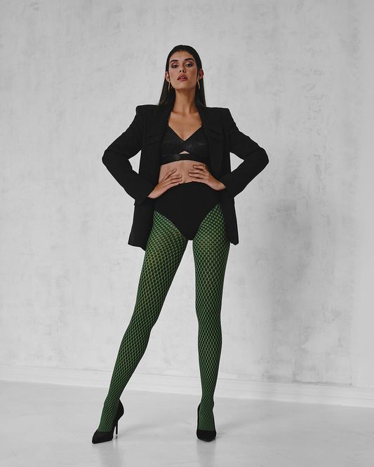 GABRIELLA ABRIL - RAJSTOPY WZORZYSTE Z MIKROFIBRY 3D CODE 279 - AW2022