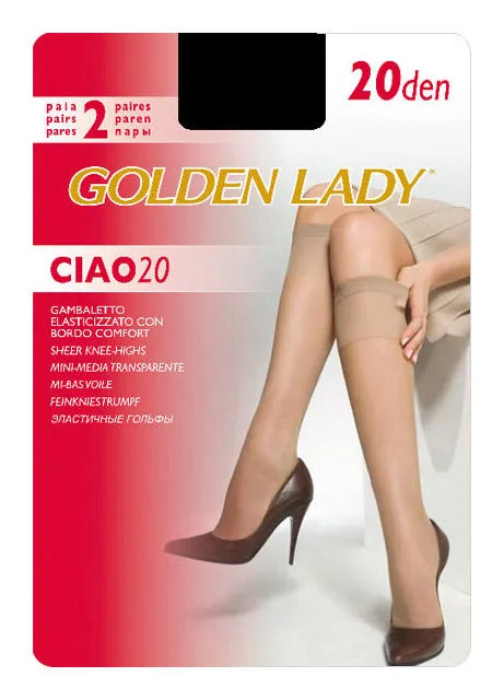 GOLDEN LADY PODKOLANÓWKI CIAO 20 DEN (2 PARY)