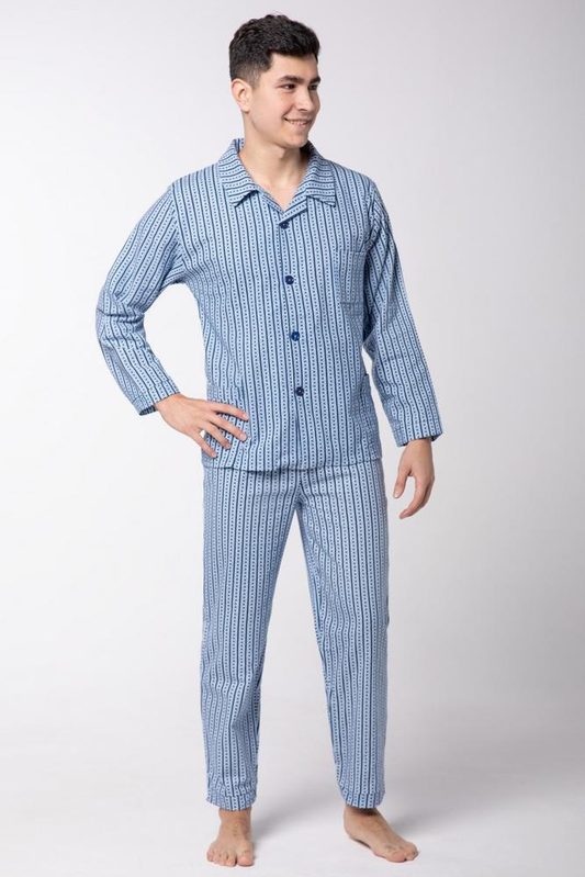 KUBA PIŻAMA MĘSKA FLANELA, ROZPINANA R.L-XXL