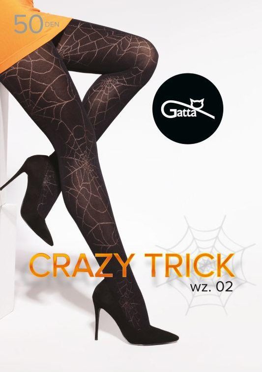 CRAZY TRICK 01, 02, 03, 04 - RAJSTOPY WZORZYSTE 40/50 DEN - 000.66Y