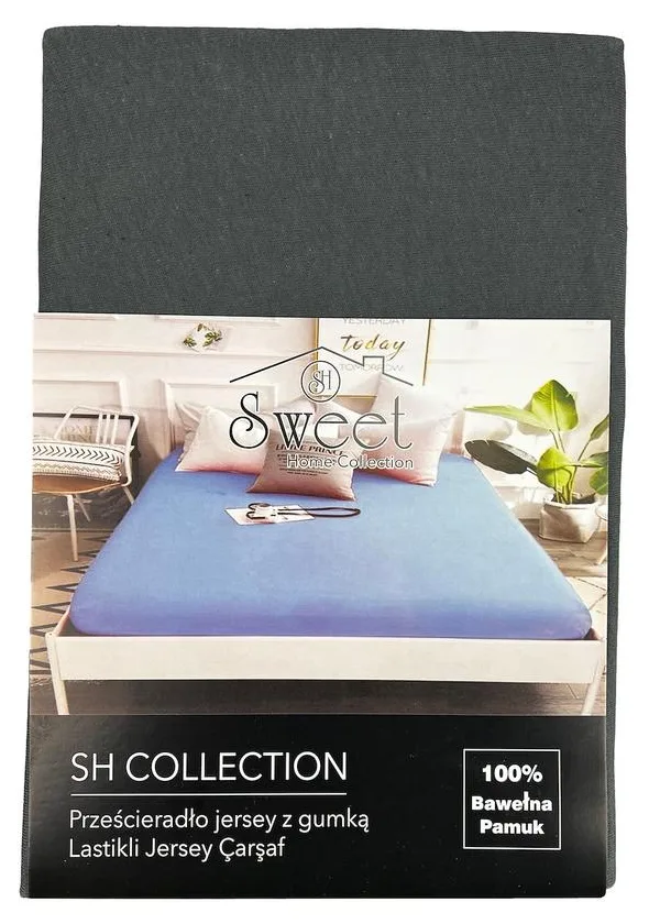 RAJ-POL PRZEŚCIERADŁO Z GUMKĄ SWEET HOME COLLETION SZARY 738397, 738403, 738410