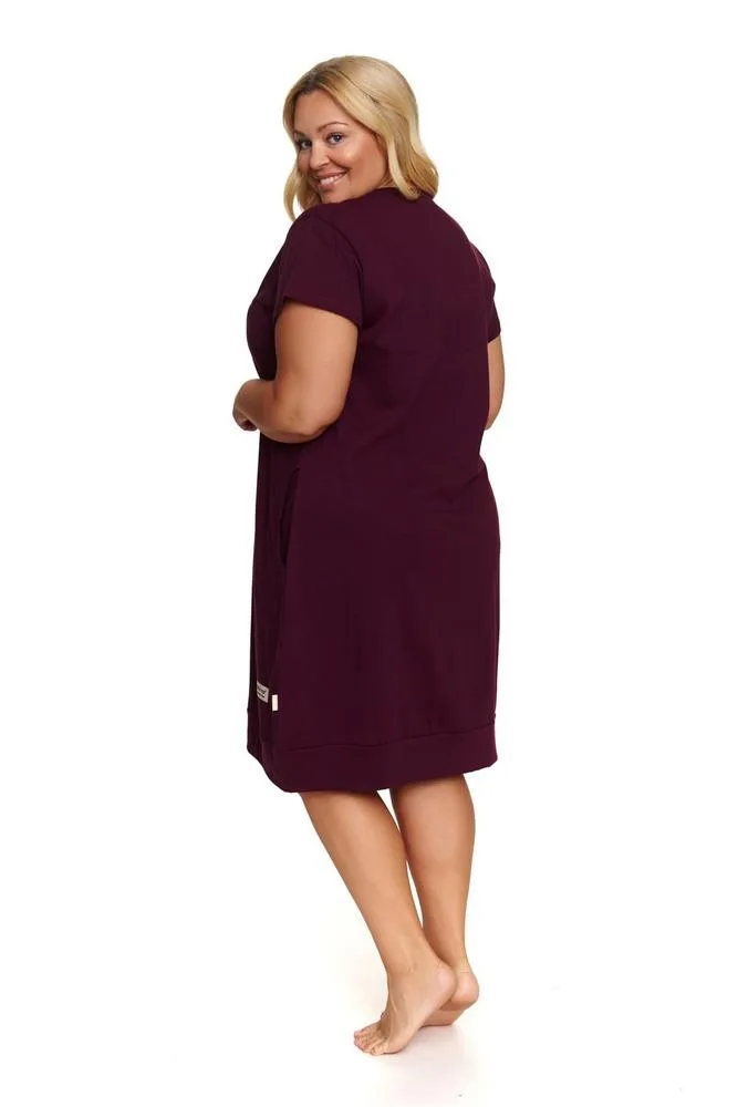 DOCTOR-NAP KOSZULA NOCNA DAMSKA TCB.4348 BURGUNDY WL26