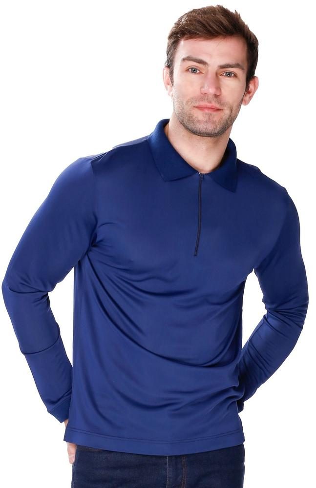 MEWA KOSZULKA MĘSKA POLO ZIP LONG 6423 JAMES BRADLEY