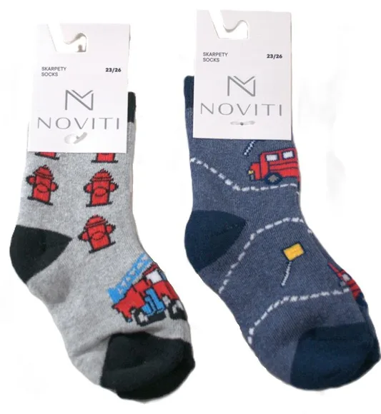 SKARPETY NOVITI SF003-B-02 CHŁOPIĘCE FROTTE