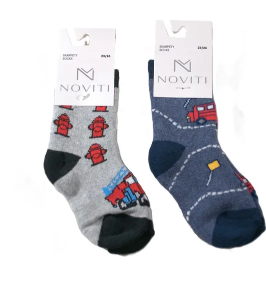 SKARPETY NOVITI SF003-B-02 CHŁOPIĘCE FROTTE
